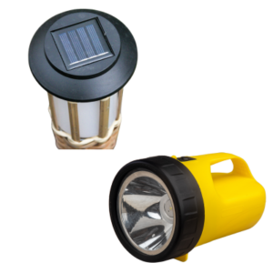 Solar lamps, torches 