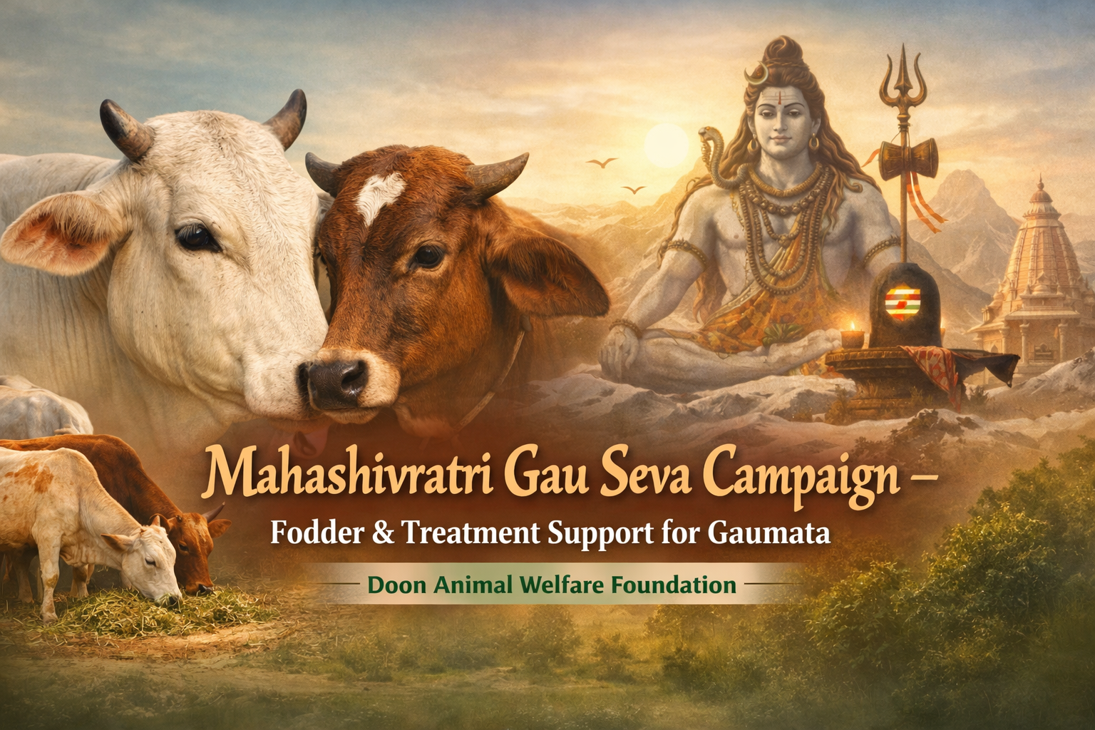 Mahashivratri Gau Seva — Fodder & Treatment Support for Gaumata