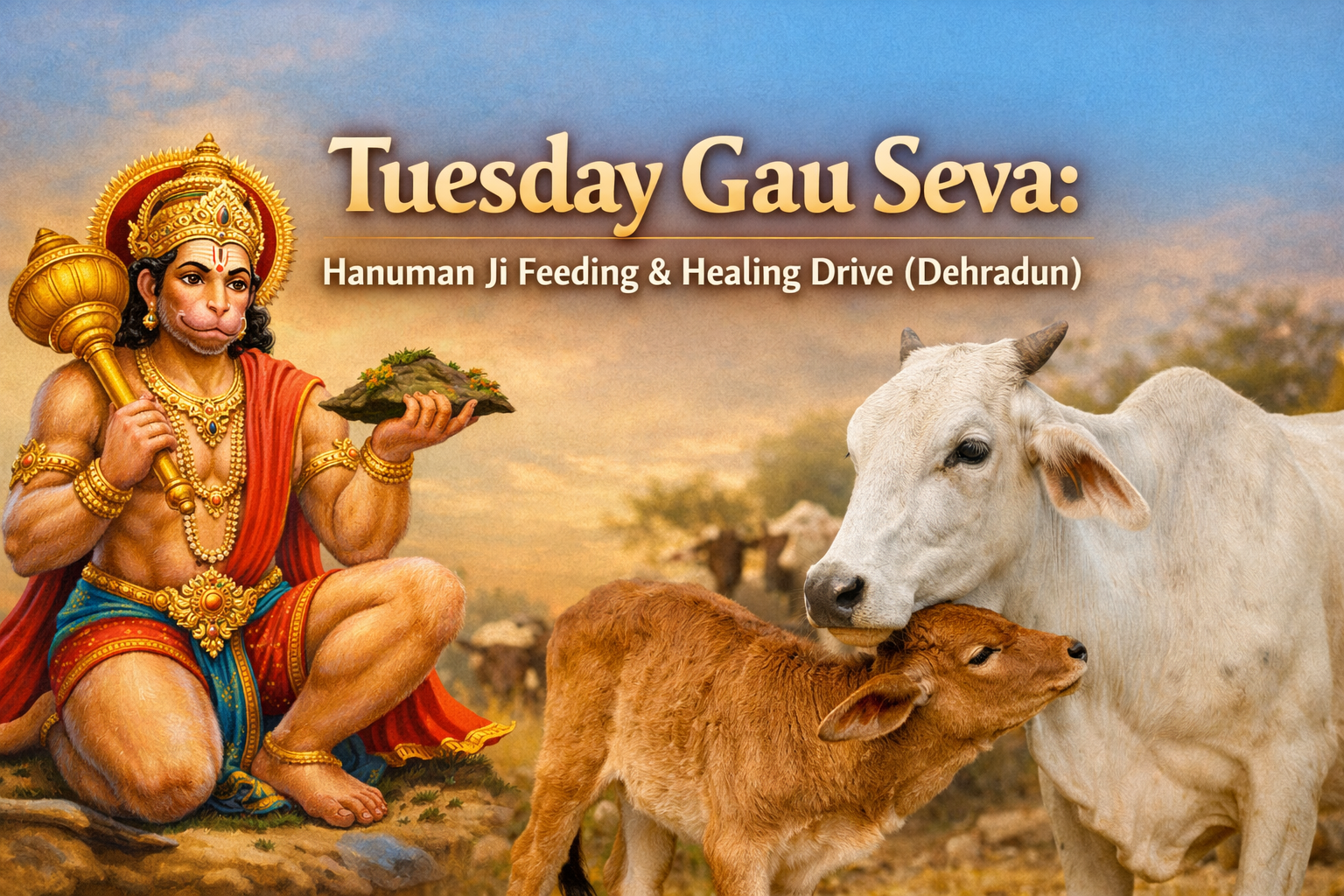 Tuesday Gau Seva: Hanuman Ji Feeding & Healing Drive