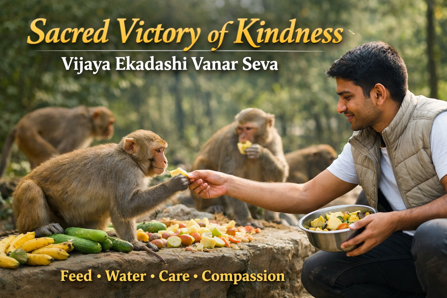 Sacred Victory of Kindness – Vijaya Ekadashi Vanar Seva