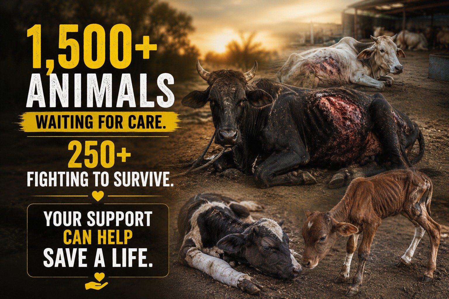 Be the Reason They Survive – Rescue and Treatment for Animals in Need